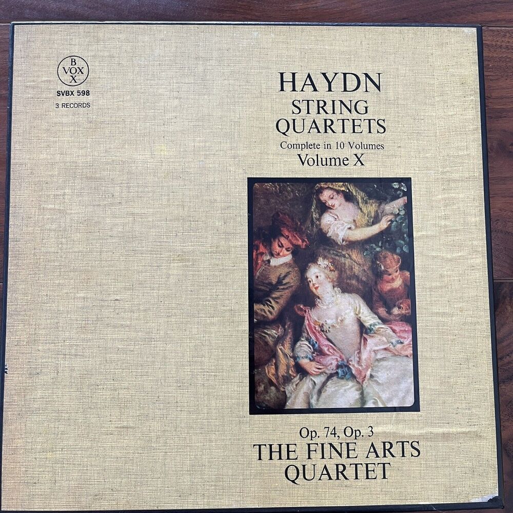 Haydn String Quartets Volume X Op. 74, Op. 3 Vox 3xLP Box Set SVBX 598